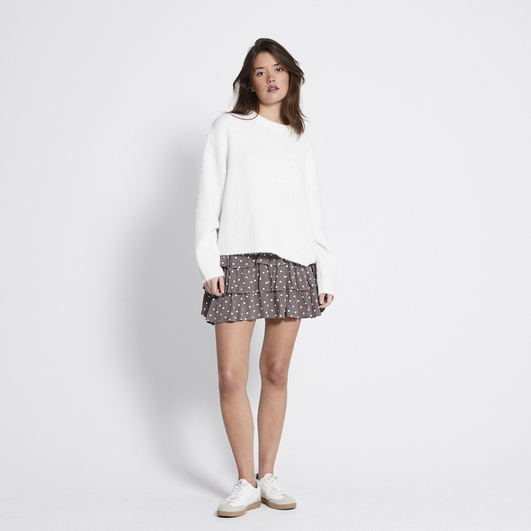 Frill crepe skirt "Lana"